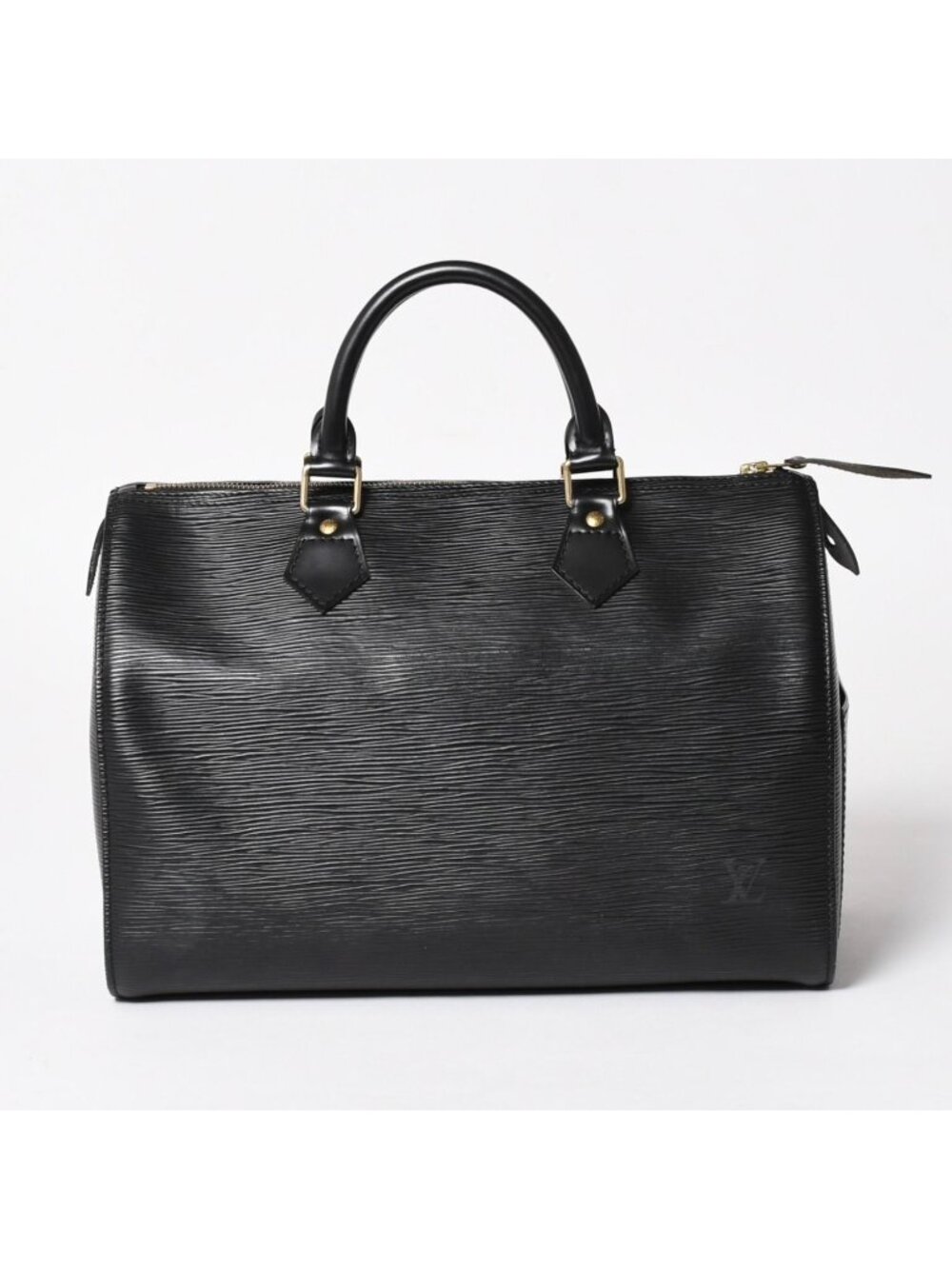 Louis Vuitton Speedy 30 Handbag Epi Leather Black Gold